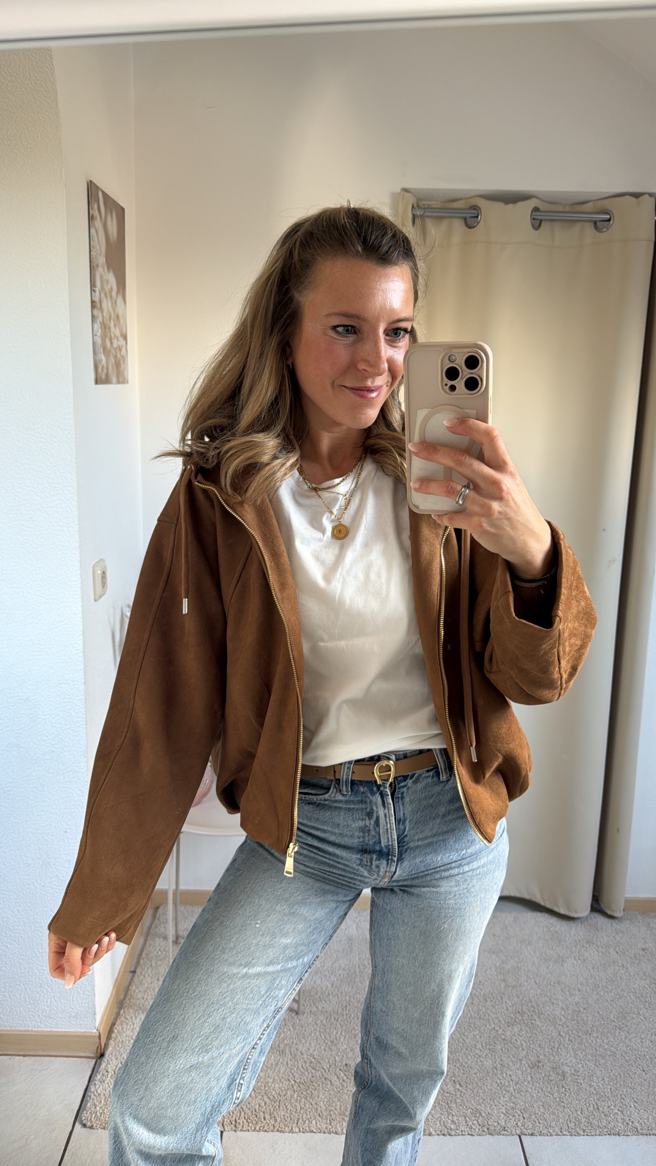 Wildleder Weste/ Jacke