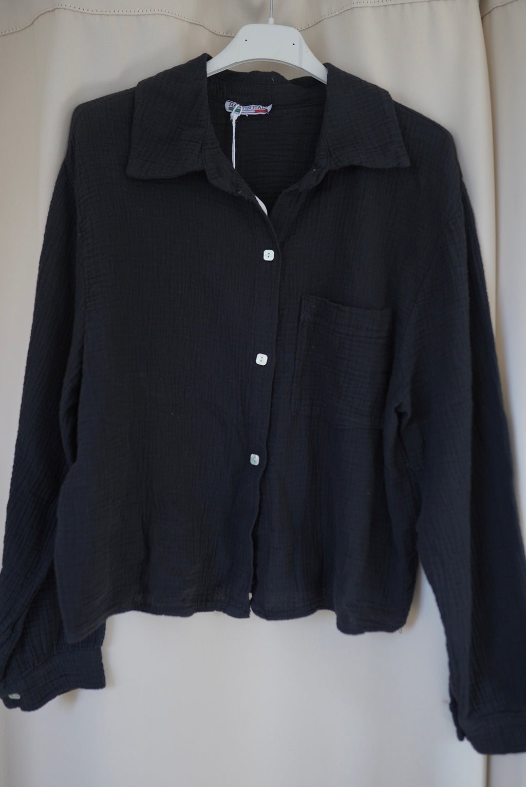 Musselinbluse kurz