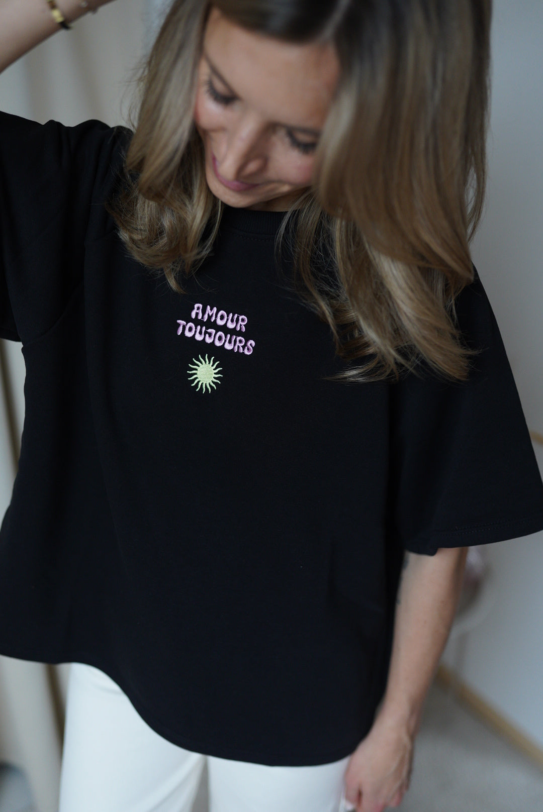 Sweatshirt Amour Schwarz