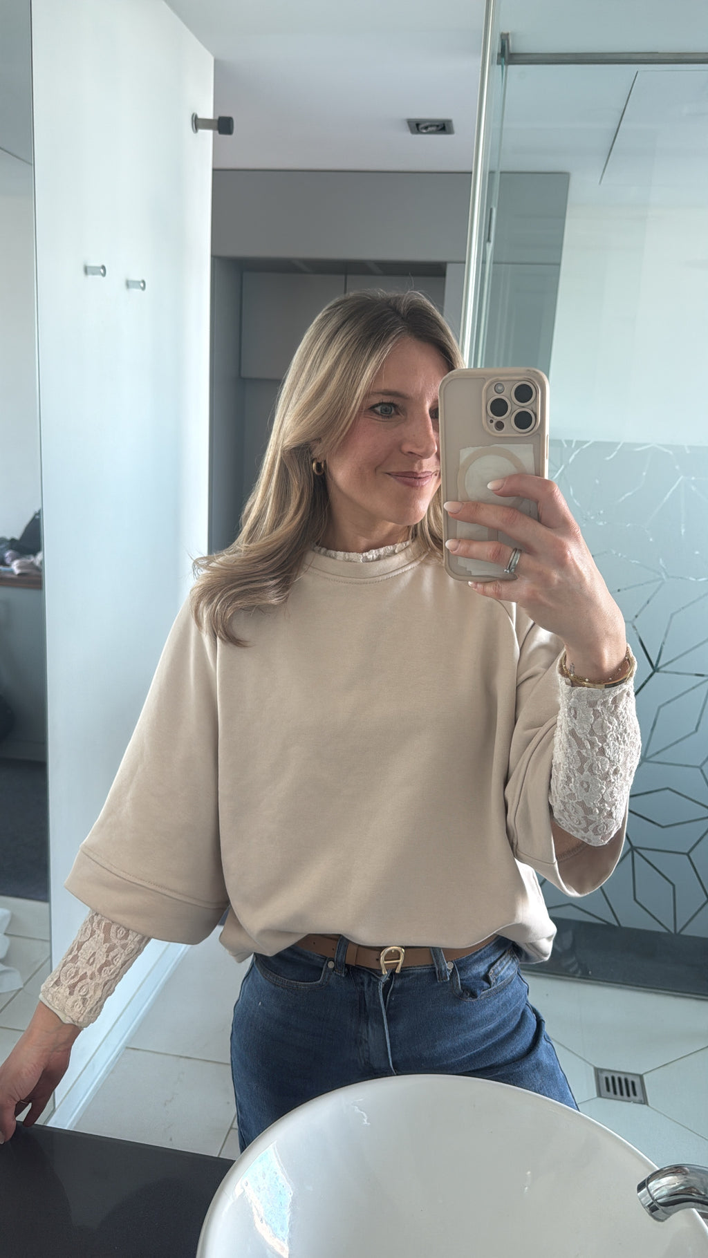 Sweatshirt Nora beige