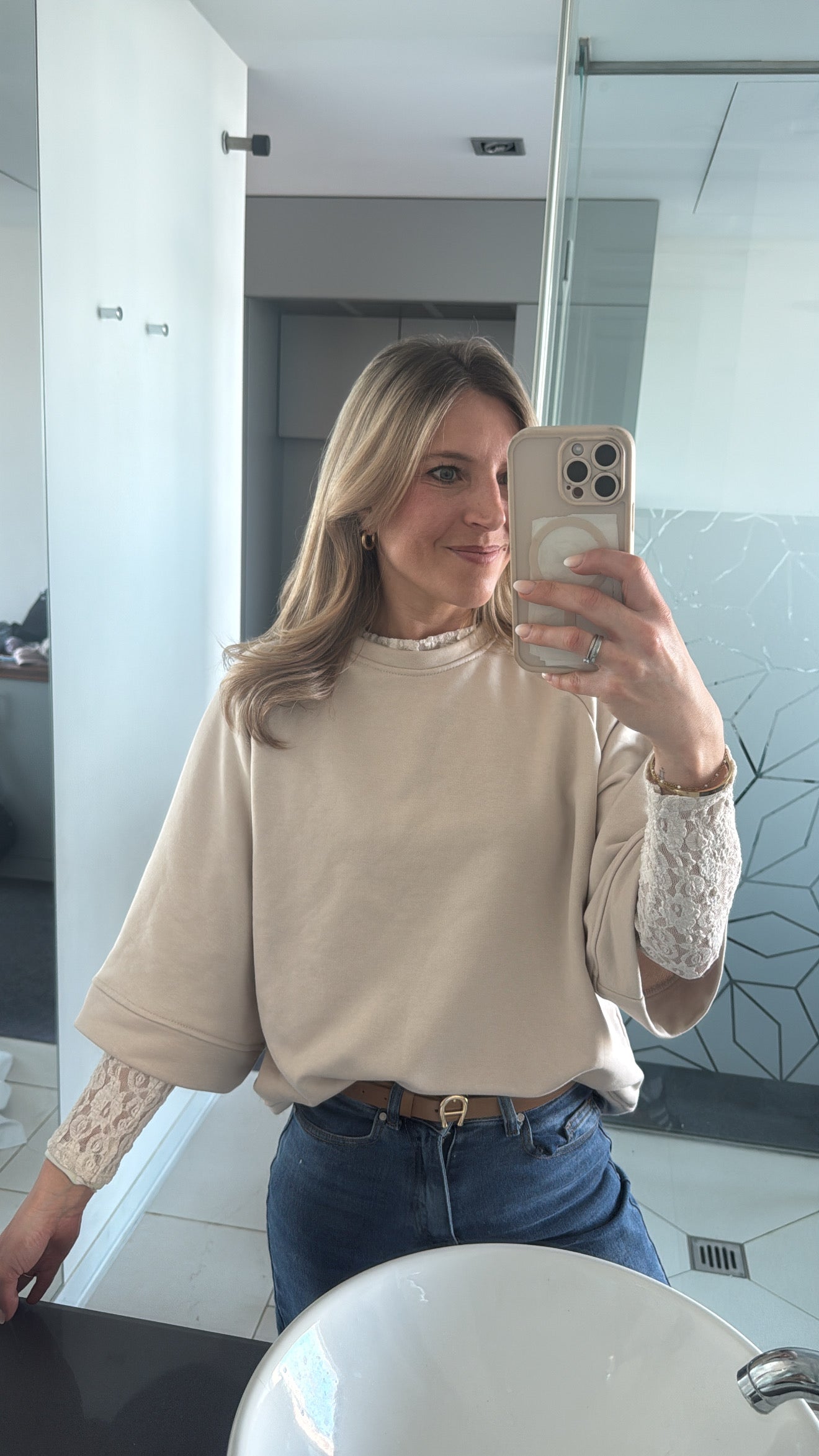 Sweatshirt Nora beige