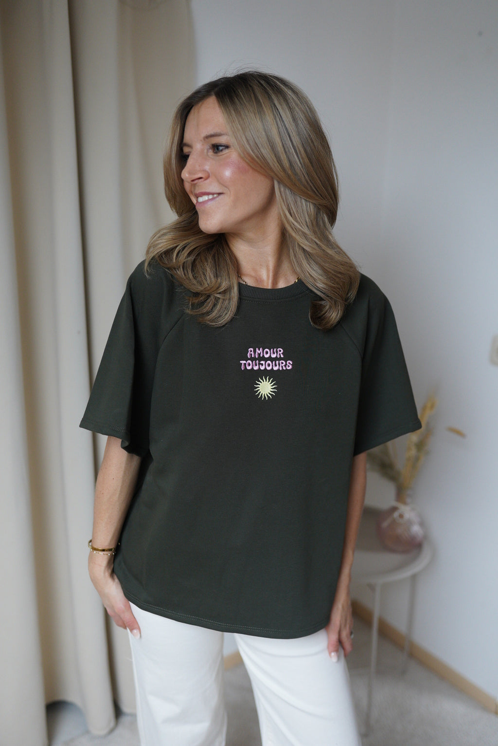 Sweatshirt Amour Khaki