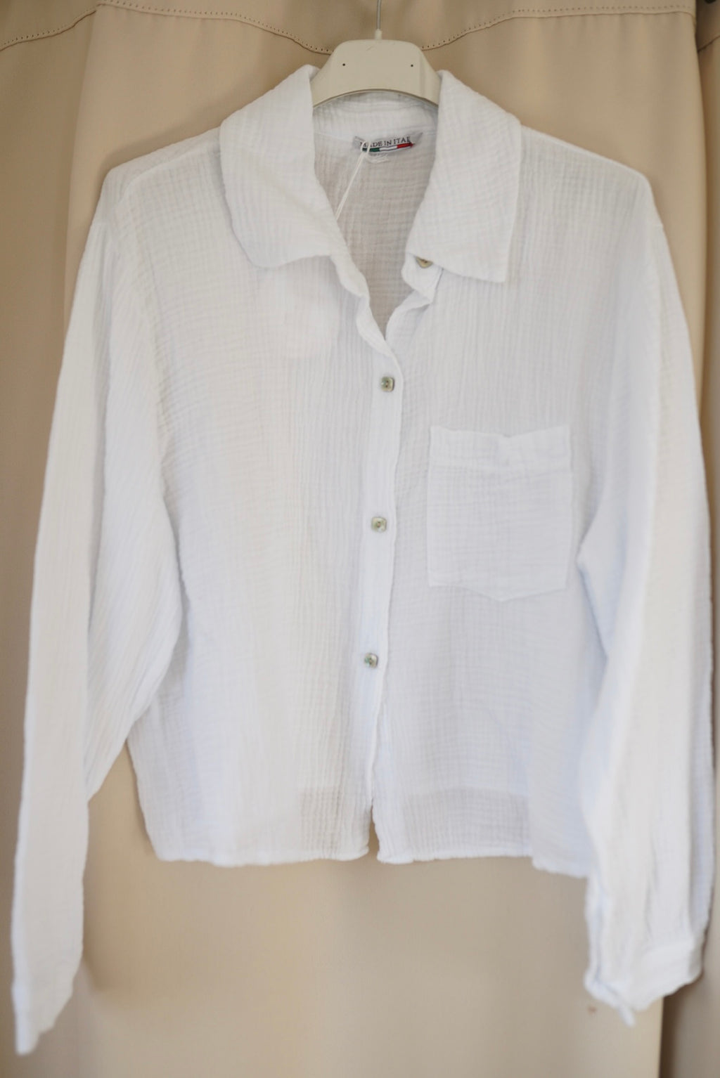 Musselinbluse kurz