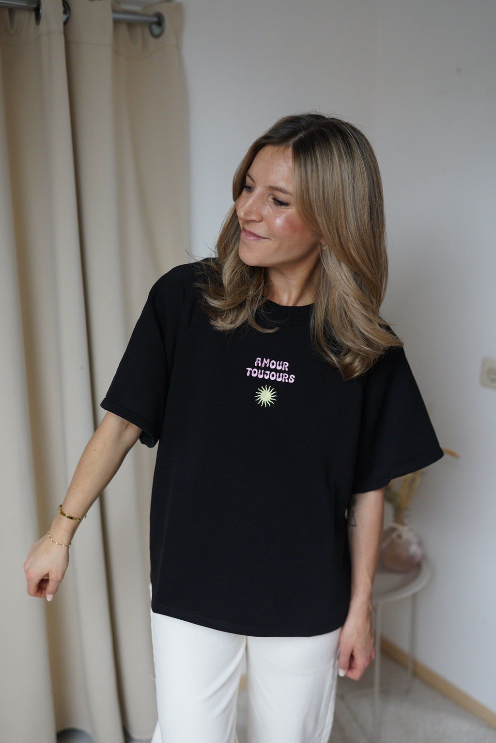 Sweatshirt Amour Schwarz