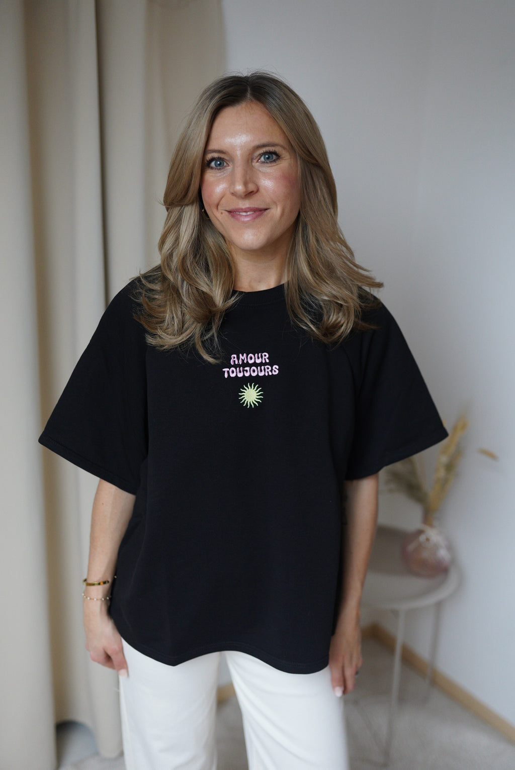 Sweatshirt Amour Schwarz