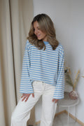 Gestreiftes Shirt Luna blau
