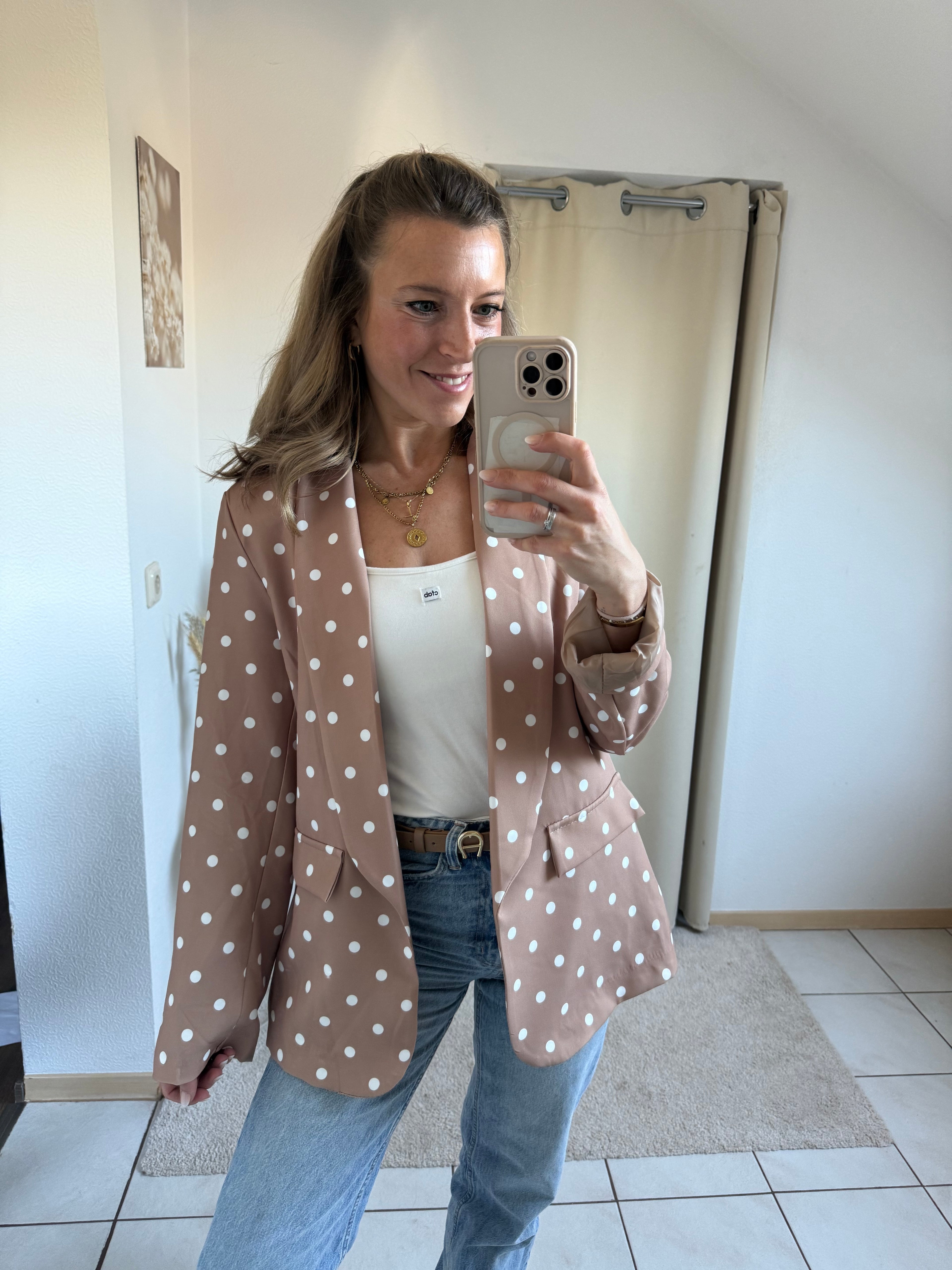 Gepunkteter Blazer